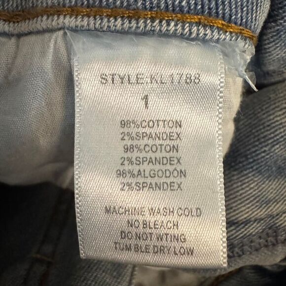 Windsor She Glistens High-Rise Rhinestone Side Fringe Denim Jeans Size 1 - Picture 7 of 7